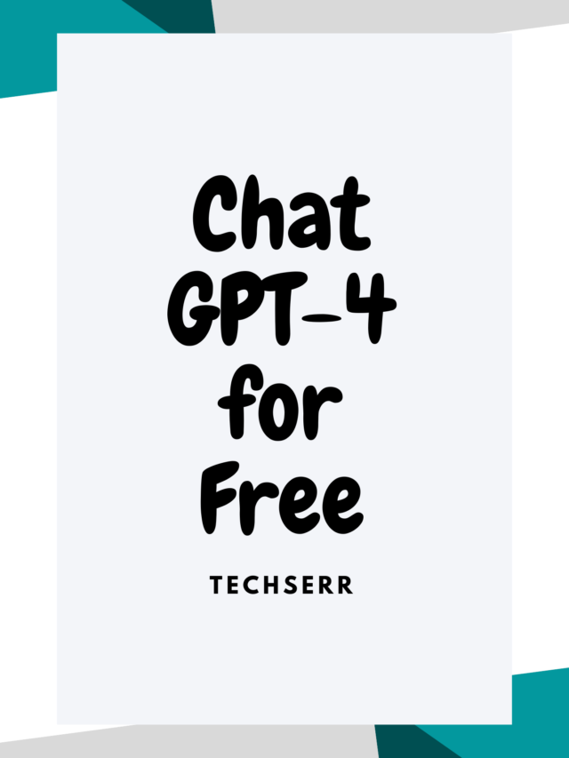 Get ChatGPT-4 for free!